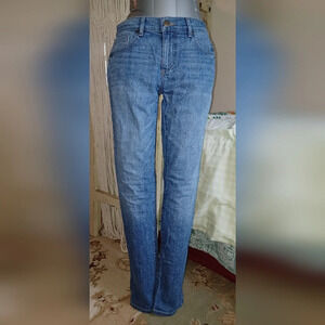 Ann Taylor Loft Relaxed Skinny Blue Denim Jeans